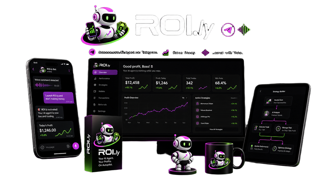 ROI.ly Telegram agent showing morning plan and daily rhythm